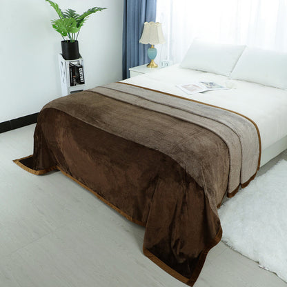Premium Brown Double Flannel Blanket