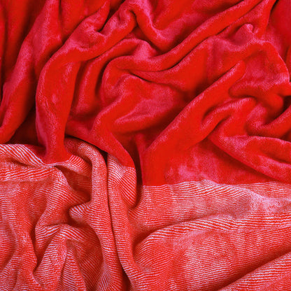 Premium Red Double Flannel Blanket
