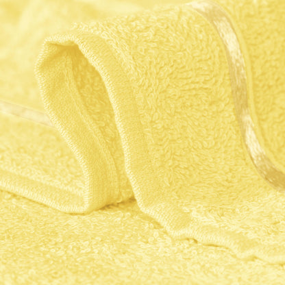 Story@Home 2 Units 100% Cotton Bath Towels - Blue and Lemon Yellow