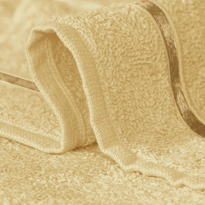 Story@Home 2 Units 100% Cotton Bath Towels - Navy Blue and Beige