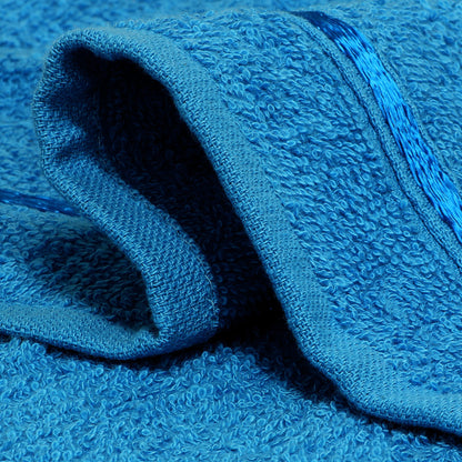 Story@Home 2 Units 100% Cotton Bath Towels - Blue and Lemon Yellow