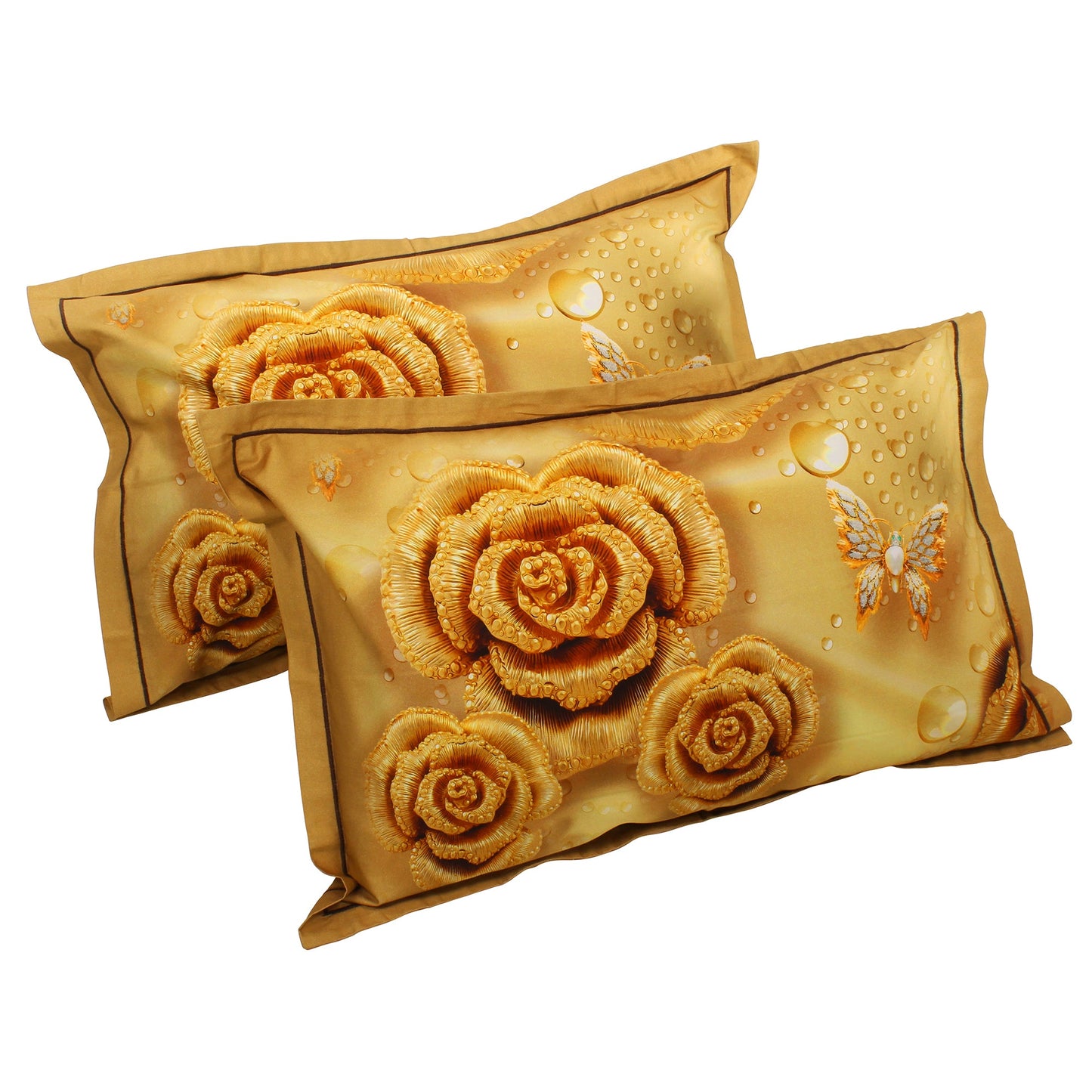 PAVO MOLLIS HOMES SUPER KING SIZE BEDSHEET - Golden Rose