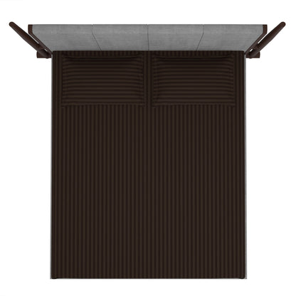 300 TC Brown 1 King Size Bedsheet With 2 Pillow Cover