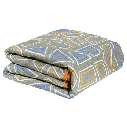 Merlin Pure Cotton Grey & White Criss Cross Single Dohar