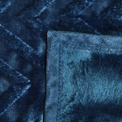BLANKET FLANNEL PREMIUM Dark Blue Flannel Blanket