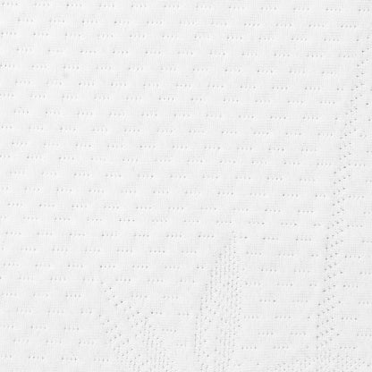 White Circle Pattern Cervical Memory Foam Pillow , 20" X 12.5"