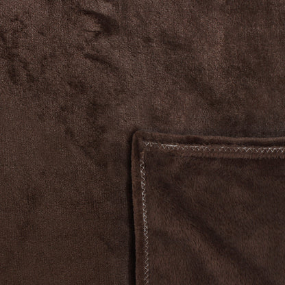 Premium Brown Double Flannel Blanket