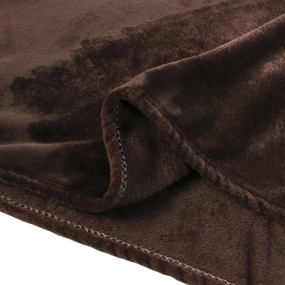 Premium Brown Double Flannel Blanket
