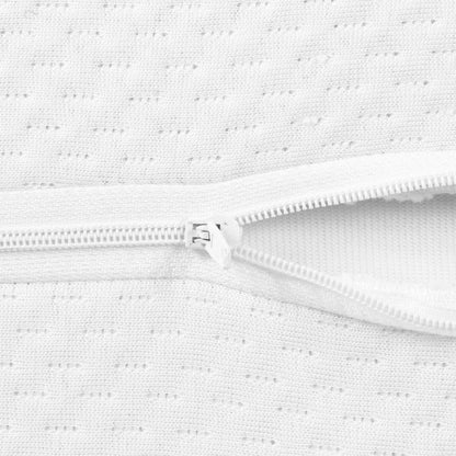 White Circle Pattern Cervical Memory Foam Pillow , 20" X 12.5"