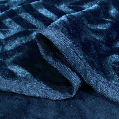 BLANKET FLANNEL PREMIUM Dark Blue Flannel Blanket