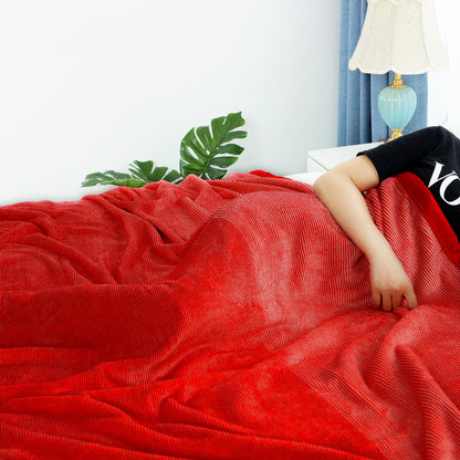 Premium Red Double Flannel Blanket