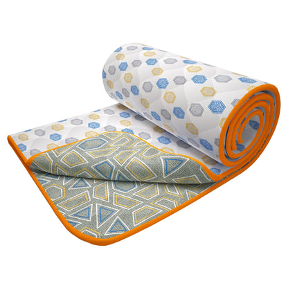 Merlin Pure Cotton Grey & White Criss Cross Single Dohar