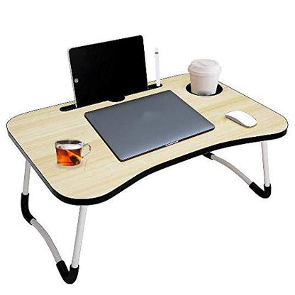 Multipurpose Light Brown Foldable Laptop Table 1 Pc