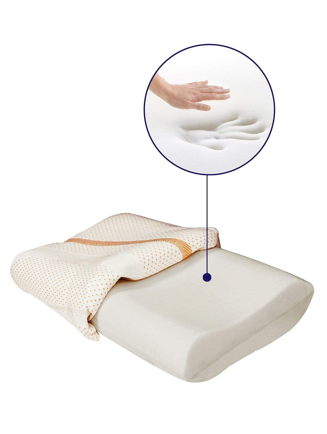 Cervical Memory Foam Pillow - 20" x 12.5" Story@Home