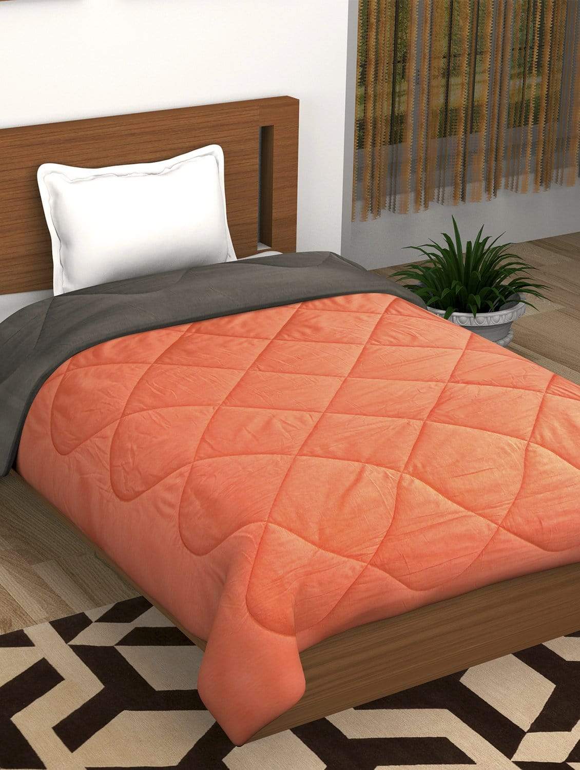Fusion Soft Dual Color Comforter Single Size - 150 cm X 225  cm Story@Home