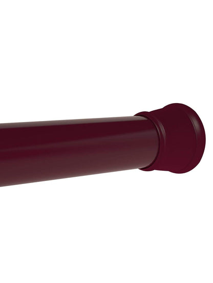 Modern Simple Lightweight Adjustable Extendable Stable Shower rod - Pack of 2 - Maroon