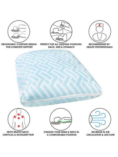 Single Memory Foam Pillow - 22" X 15" Story@Home