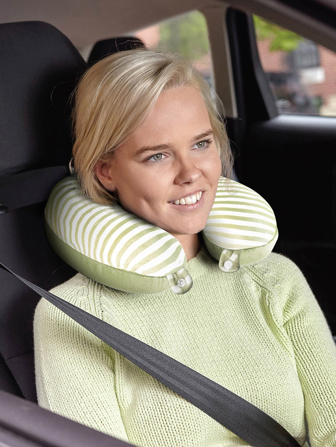 Travel U Shaped Memory Foam Neck Pillow Story@Home